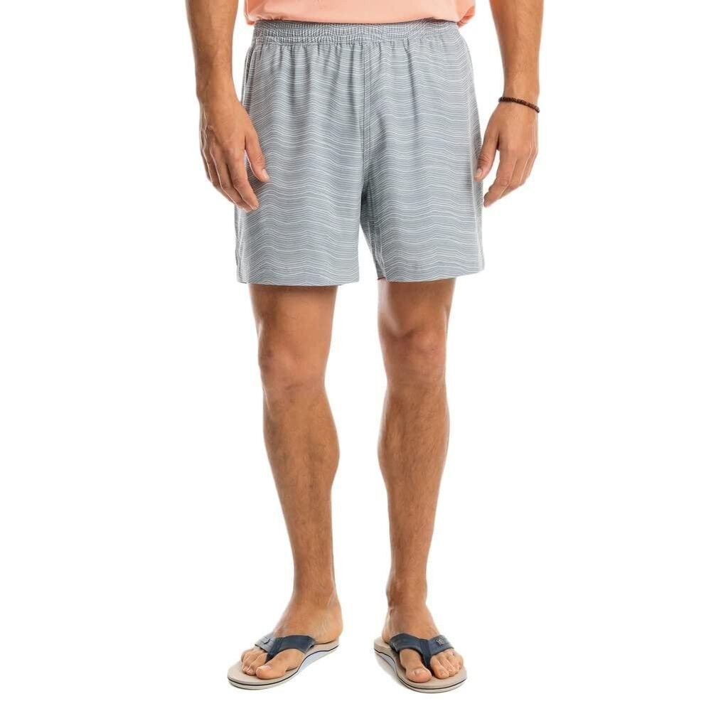 SOUTHERN TIDE Men's Rip Channel Roswell Short 6 Steel Grey S